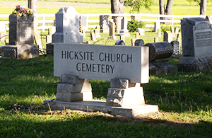 Hicksite Church Cemetery in Salem Indiana