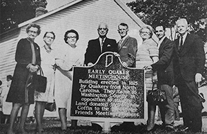 Early Quaker Meeting House Historic Sign 